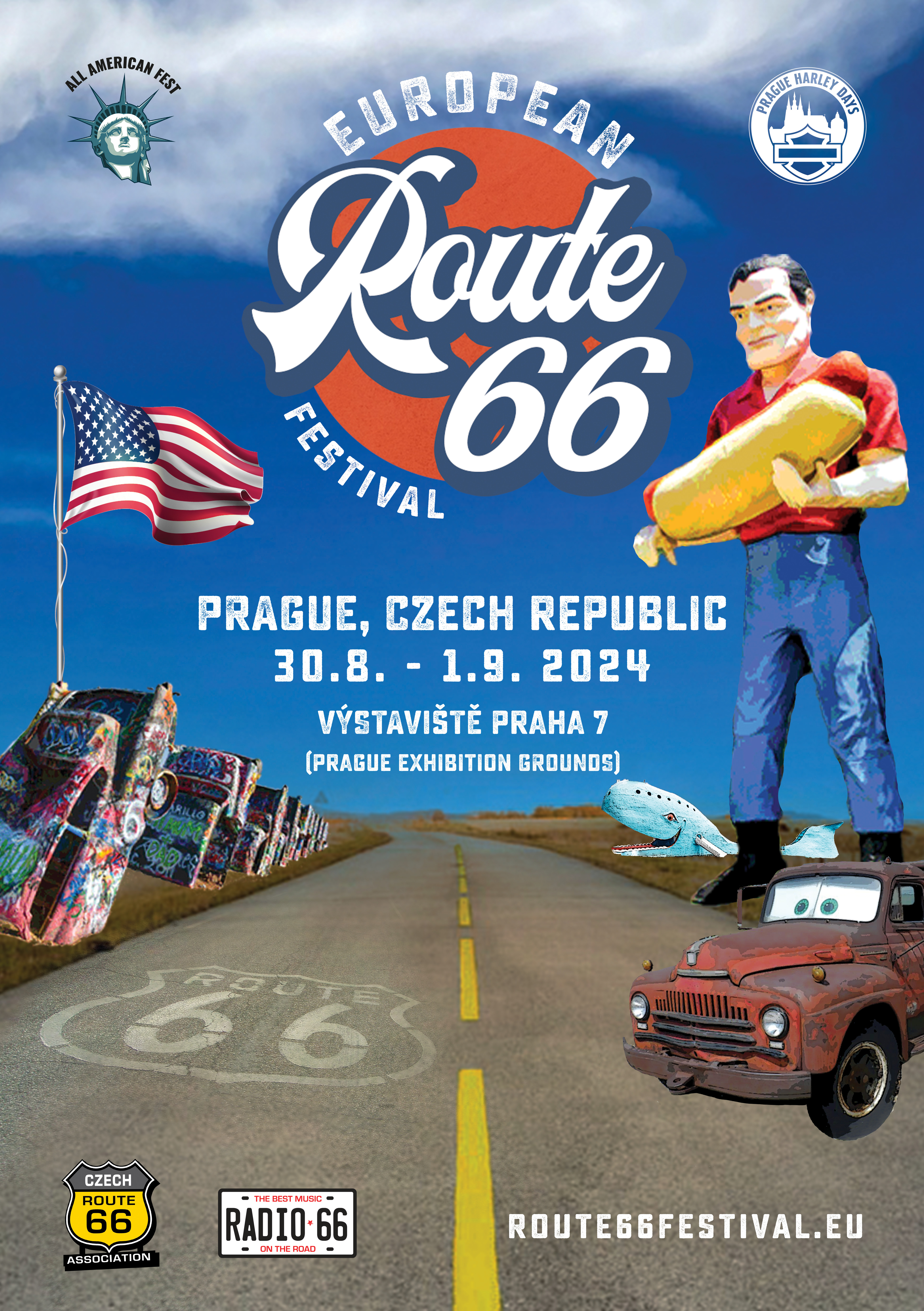 SENZACE: EVROPSKÝ FESTIVAL ROUTE 66 LETOS V PRAZE!!!