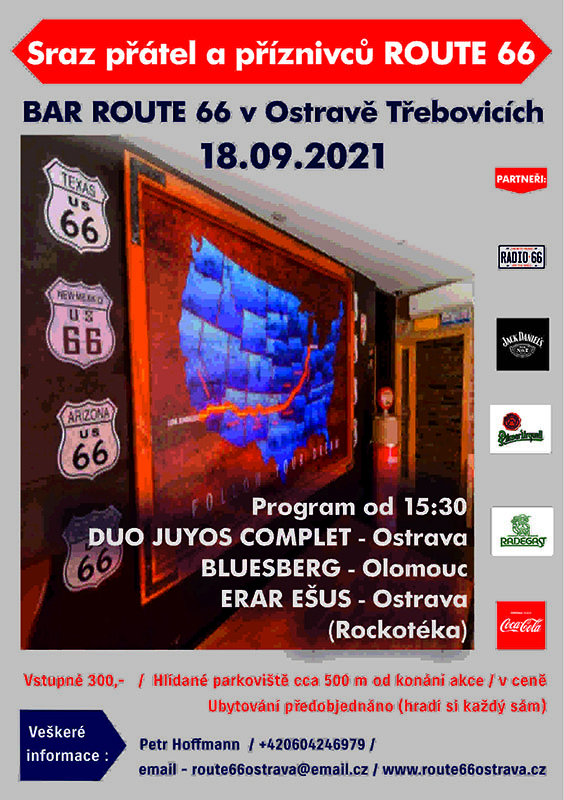 NOVÝ BAR ROUTE 66 OTEVÍRÁ 18. 9. V OSTRAVĚ!